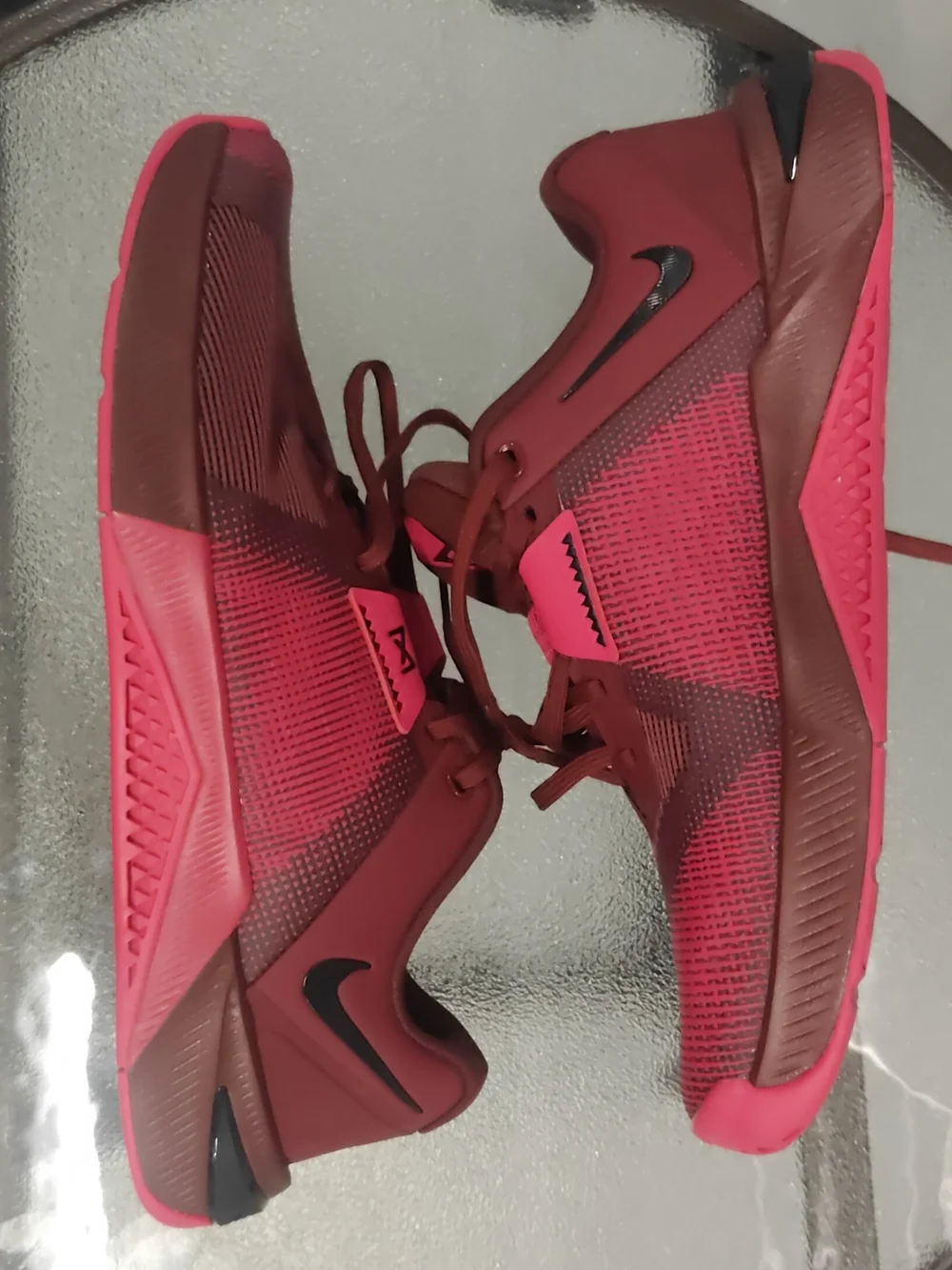 Nike Metcon Training Shoes Men's Size 10.5 Burgundy Gym CrossFit Workout Sneaker